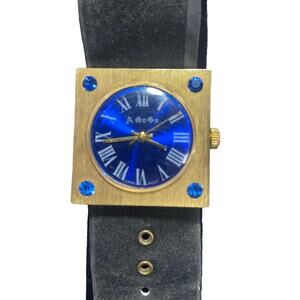 Vintage A GoGo square face watch approximately 9” long x 2.25” wide